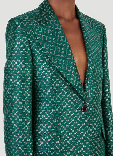 Gucci GG 金银丝西装外套 绿 guc0245027