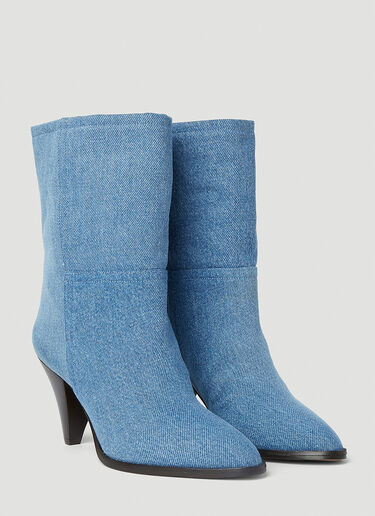 Isabel Marant Denim Rouxa Boots Blue ibm0251026