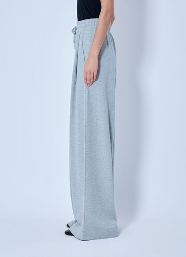 LN-CC® - Dries Van Noten: Wide-Leg Drawstring Trousers - Grey Dries Van Noten Wide-Leg Drawstring Trousers Grey dvn0265013