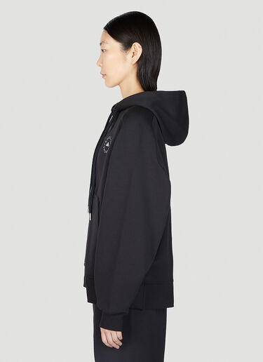 adidas by Stella McCartney 徽标印花连帽运动衫 黑色 asm0251007