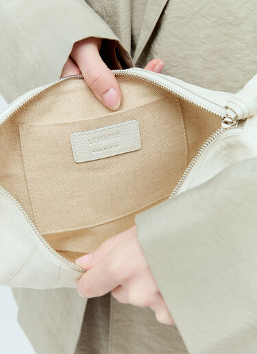 Lemaire Small Croissant Shoulder Bag White lem0256016