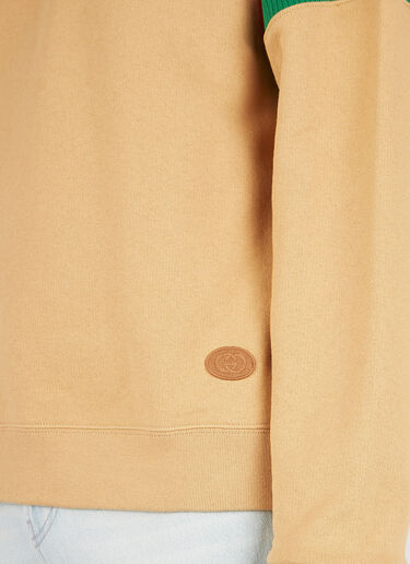 Gucci 织带袖子运动衫 米色 guc0152077