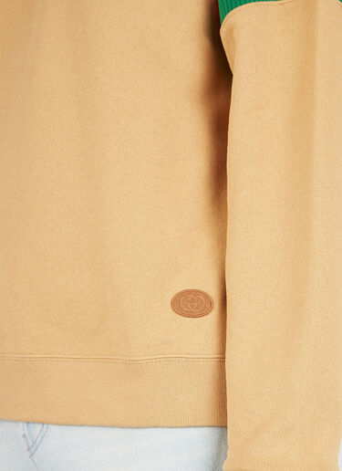 Web Sleeve Sweatshirt Gucci Web Sleeve Sweatshirt Beige guc0152077