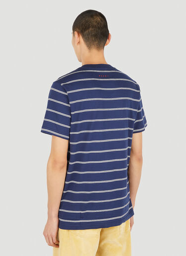 Marni Pack Of Three Striped T-Shirts Blue mni0151009