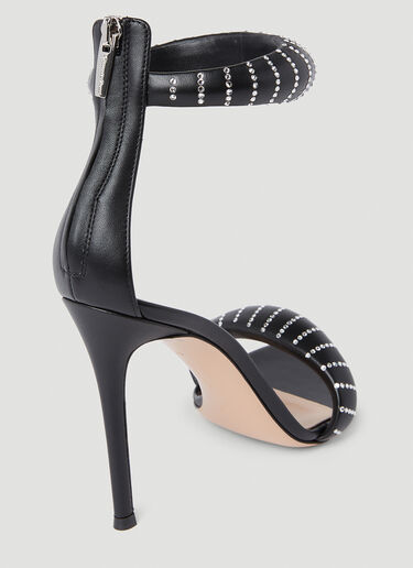 Gianvito Rossi Bijoux Crystal High Heeled Sandals Black gia0251003