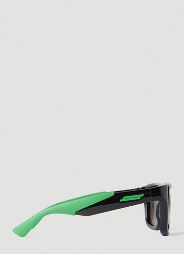 Bottega Veneta 方形太阳镜 黑色 bov0151118