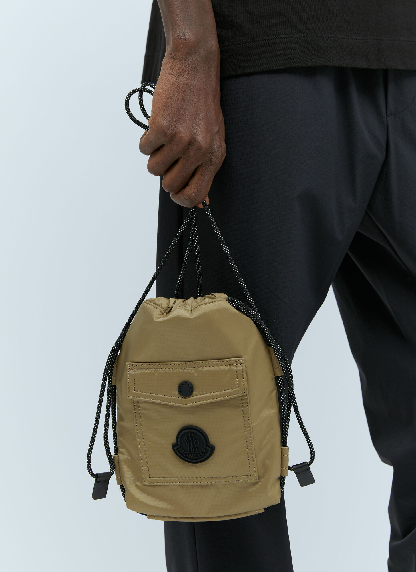 Moncler Makaio Crossbody Bag In Khaki