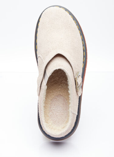 Dr. Martens Isham Suede Mules Cream drm0354010