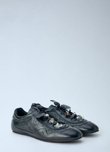 LN-CC® - Cecilie Bahnsen: Blaise Leather Sneakers - Black Cecilie Bahnsen Blaise Leather Sneakers Black cec0266016