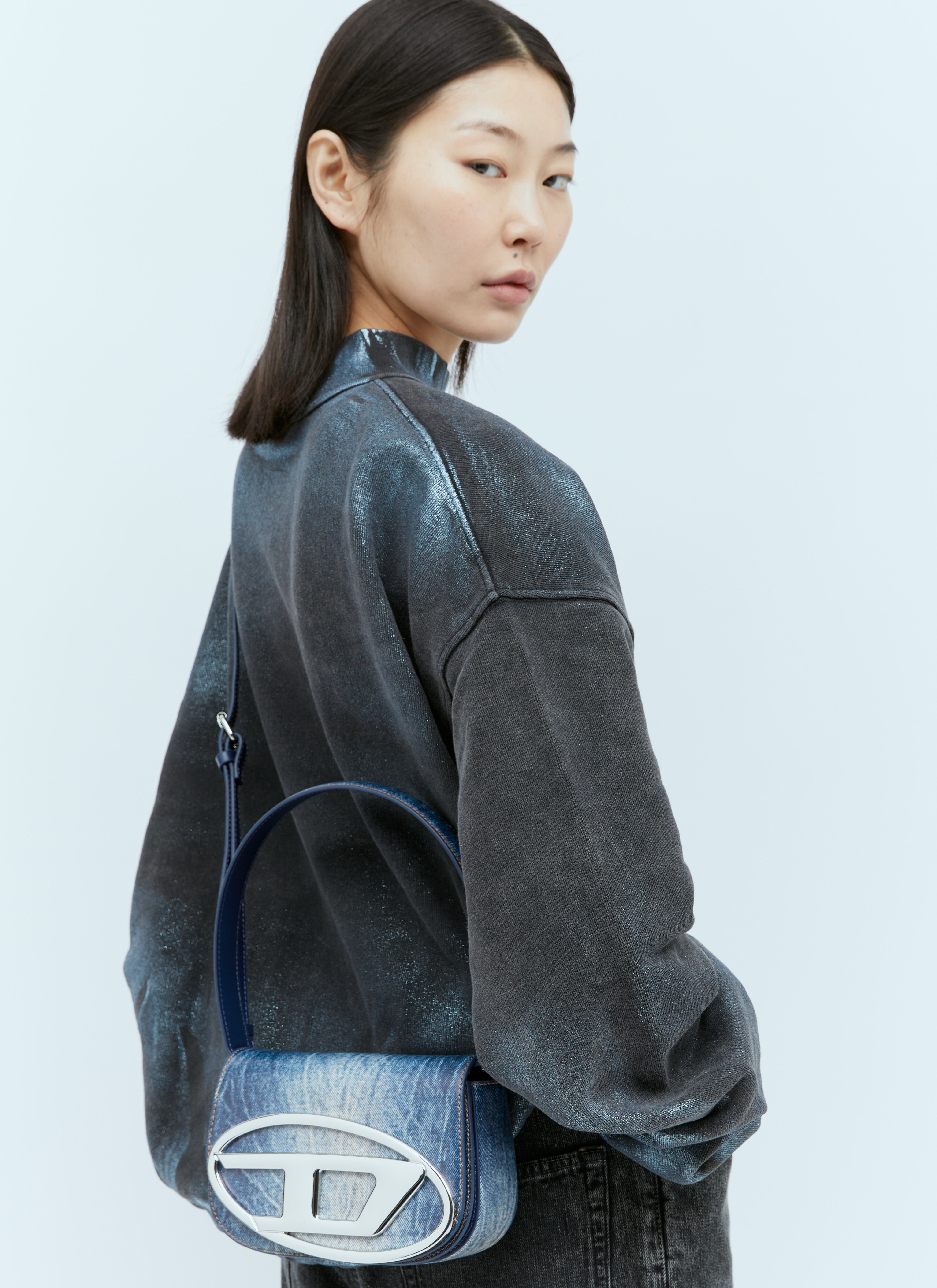 Diesel 1DR Shoulder Bag in Blue fur Damen LN CC
