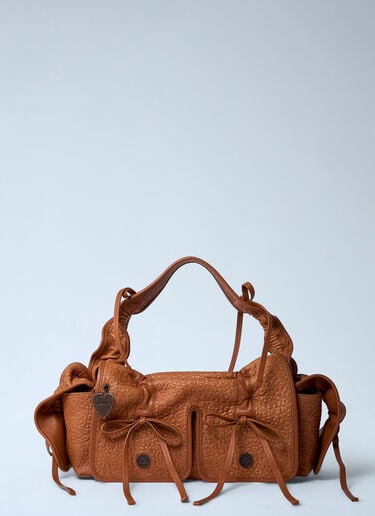 Multipocket Grained Leather Shoulder Bag Acne Studios Multipocket Grained Leather Shoulder Bag Brown acn0262002