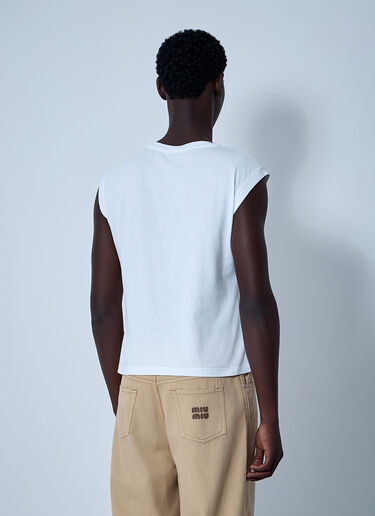 Miu Miu Set Of Three Logo Motif T-Shirts White miu0361001