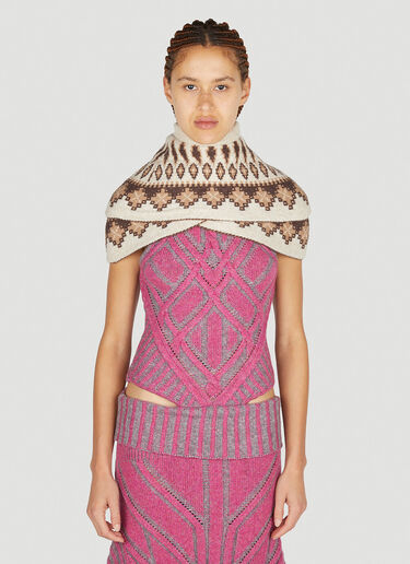 Paolina Russo Warrior Poncho Beige plr0250009