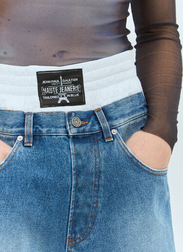 Jean Paul Gaultier 데님 패널 면 쇼츠 블루 jpg0159002