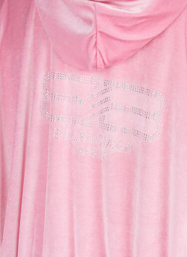 Balenciaga BBパリ・ジップアップ・フーデッド・スウェットシャツ ピンク bal0253010