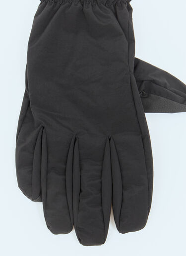 Logo Embroidery Gloves Stone Island Logo Embroidery Gloves Black sto0158058