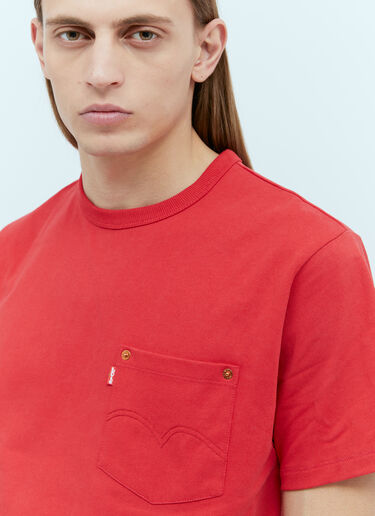 Kenzo x Levi's 口袋 T 恤 红色 klv0156003