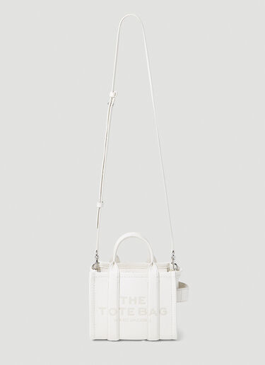 Marc Jacobs Leather Micro Tote Bag White mcj0252004