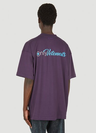 VETEMENTS Only T-Shirt Purple vet0150010