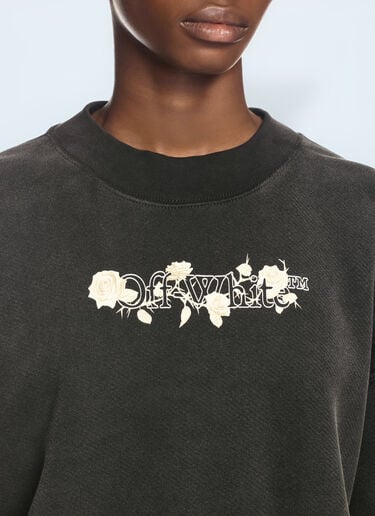 Off-White Bookish Rose Sweatshirt Black ofw0260041