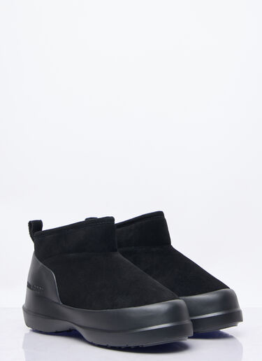 Moon Boot Luna Low Suede Boots Black mnb0258003