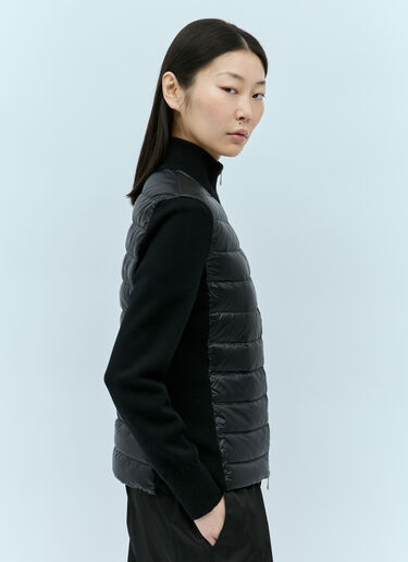 Moncler 衬垫拉链开衫 黑色 mon0255041