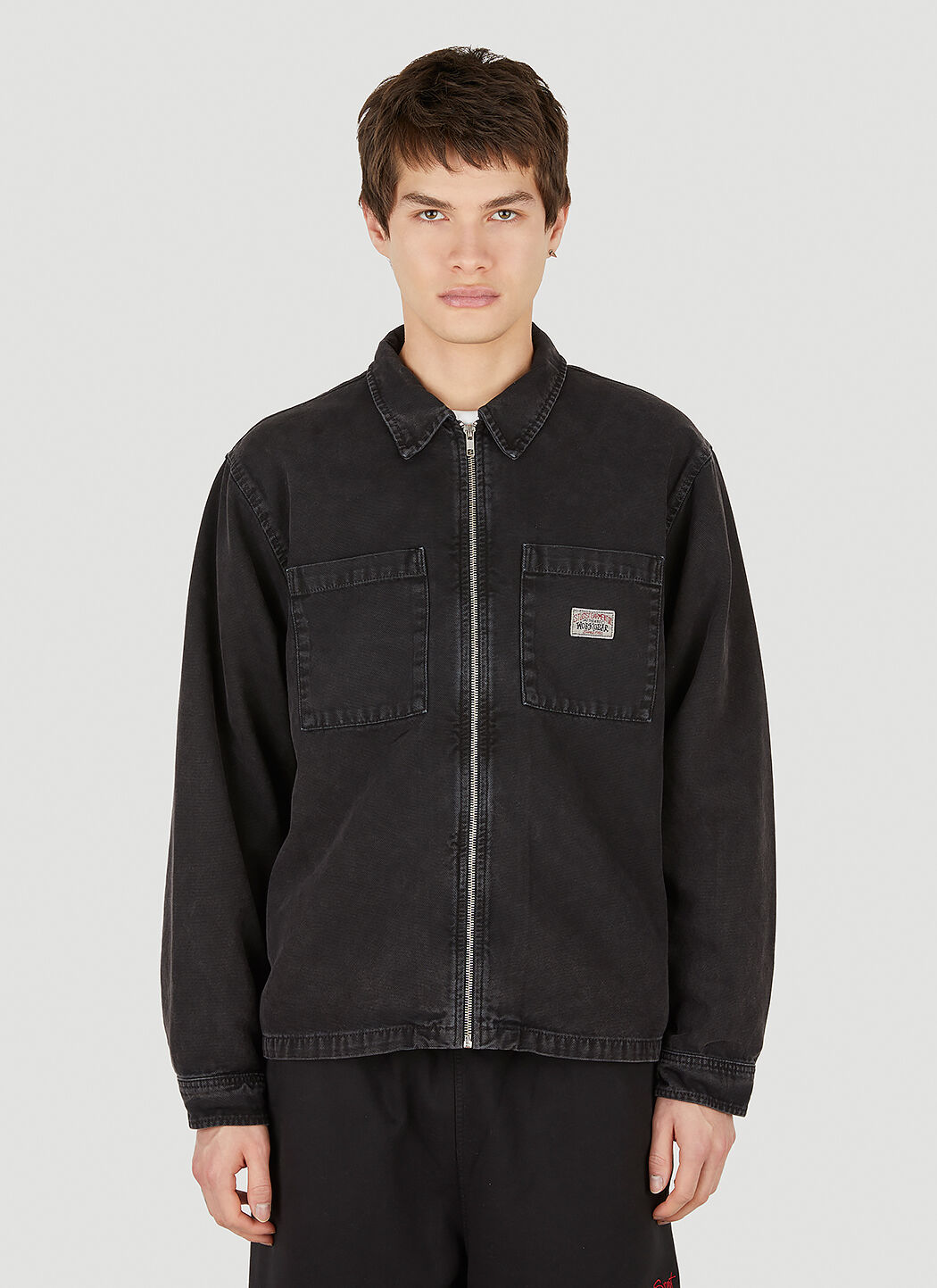 Stussy tech jacket store with patch pockets