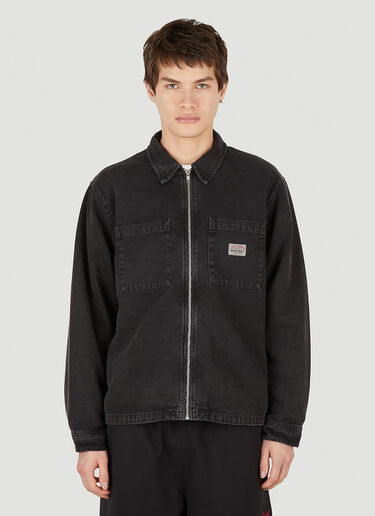 Stüssy Canvas Zip Overshirt Black sts0152005