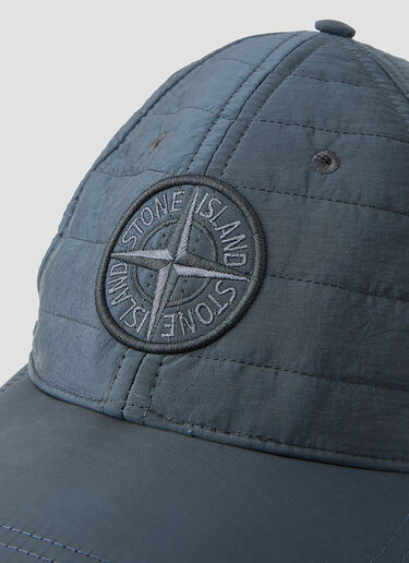 Stone Island パッド入りコンパスパッチキャップ ブルー sto0150090