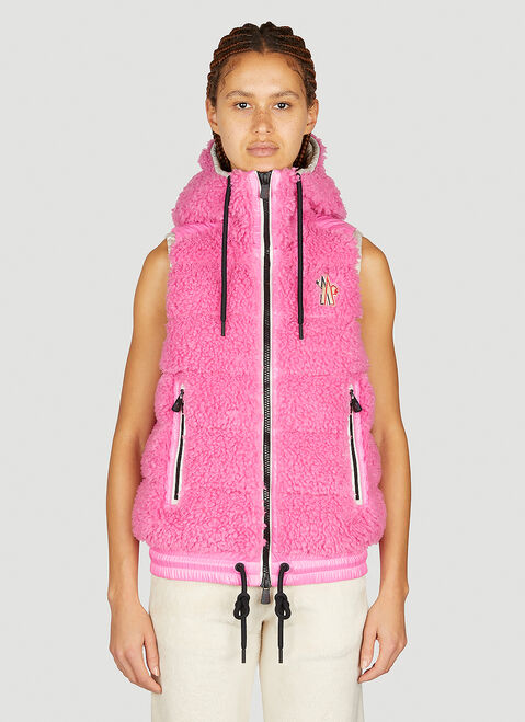 Moncler Grenoble Teddy Down Gilet Black mog0253009