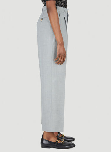 Gucci Sharkskin Wool Pants Grey guc0247062