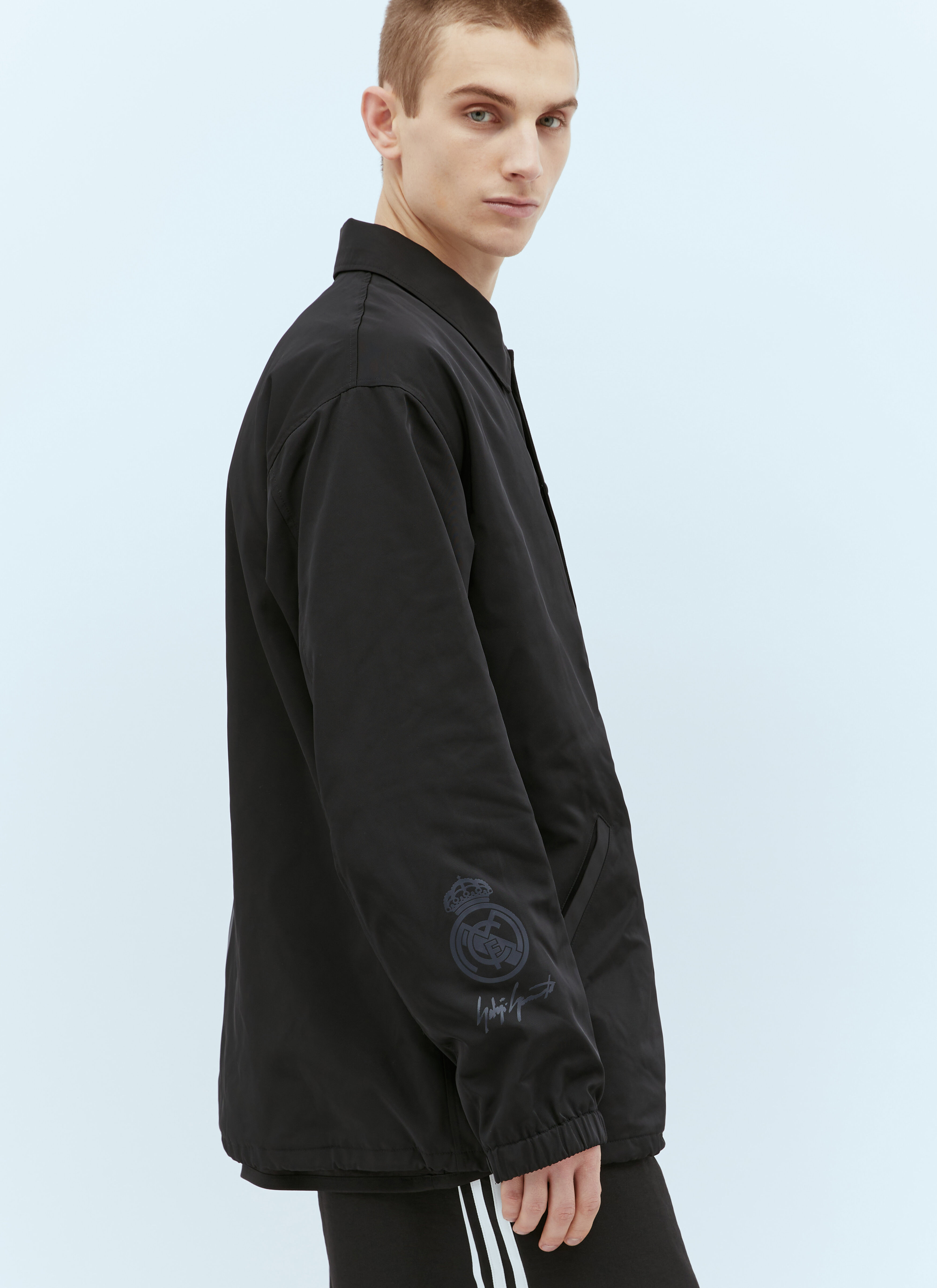 Y-3 x Real Madrid Men's' Coach Twill Jacket in Black | LN-CC®