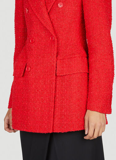 Balenciaga DB Hourglass Tailored Blazer Red bal0253014