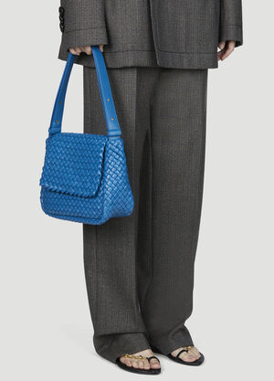 Bottega Veneta Small Cobble Shoulder Bag Blue bov0255074