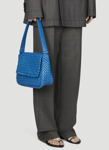 Bottega Veneta Small Cobble Shoulder Bag Blue bov0255074
