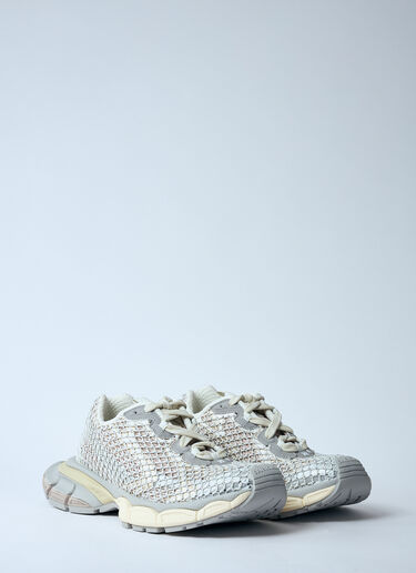 Balenciaga 3XL Fishnet Sneakers White bal0259051