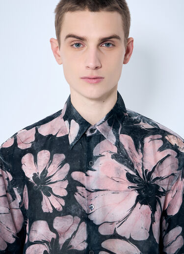 Dries Van Noten Floral Silk Shirt Pink dvn0160018