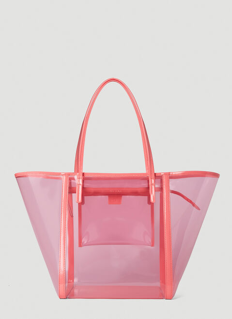 BY FAR Club Translucent Tote Bag Beige byf0253022