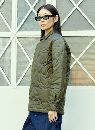 Sky High Farm Workwear 퀼티드 오버셔츠 그린 skh0354004