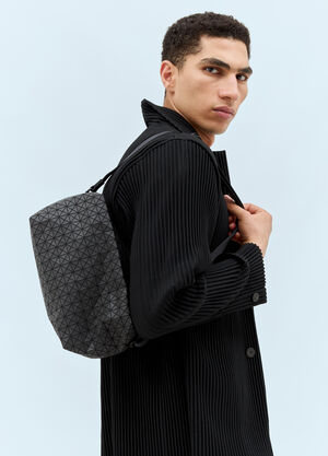 Bao Bao Issey Miyake Saddle Crossbody Bag Black bao0158003