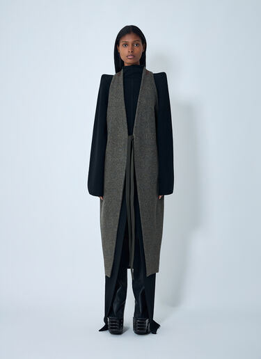 Wool Draped Waistcoat Rick Owens Wool Draped Waistcoat Grey ric0262001