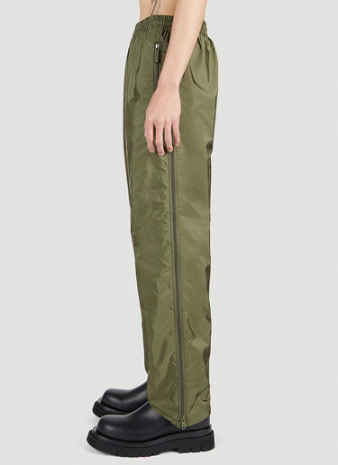 Prada Re-Nylon 사이드 지퍼 팬츠 그린 pra0152037