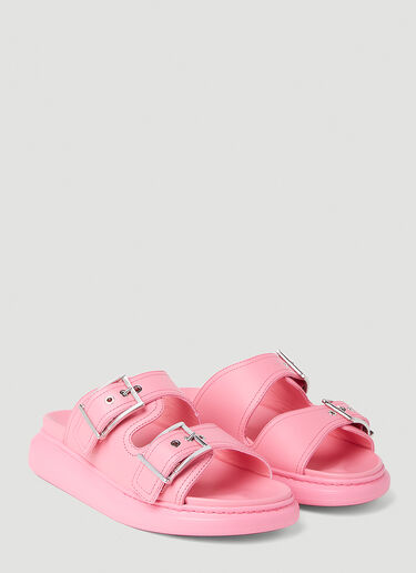 Alexander McQueen Buckle Sandals Pink amq0251077