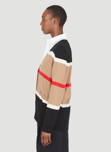 Burberry Phillipa 经典条纹开衫 米 bur0247033