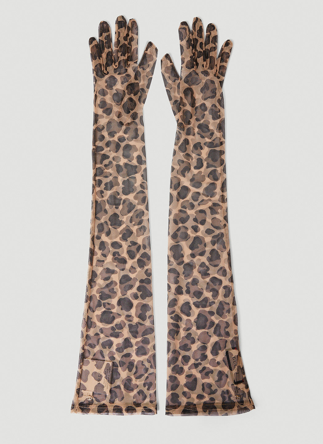 Marni Leopard Print Gloves White mni0255039