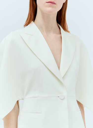 Max Mara Cady Tuxedo Jacket White max0256043