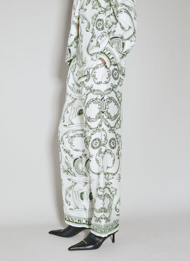 Alexander Wang Money Print Silk Pants White awg0253022