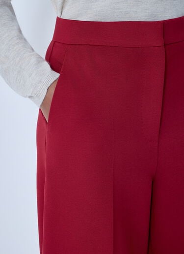 Max Mara Wide-Leg Tailored Pants Red max0263004