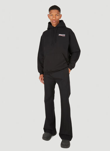 Balenciaga ロゴプリント ミディアムフィット フード付きスウェットシャツ ブラック bal0149021