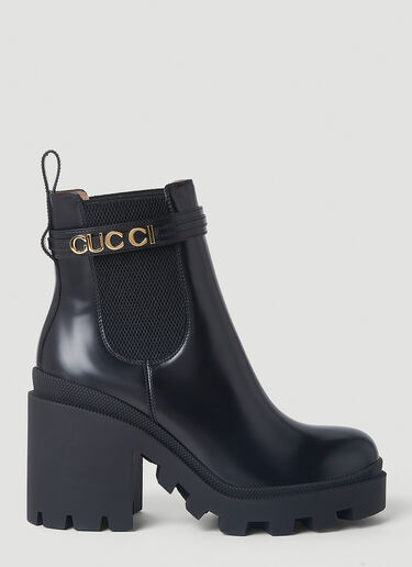 Gucci Trip Heeled Boots Black guc0251170